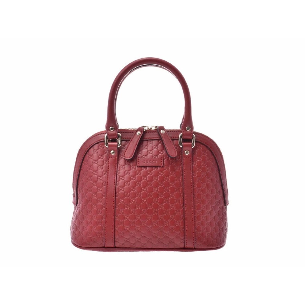 Gucci guccissima Handbag Red Leather Strap